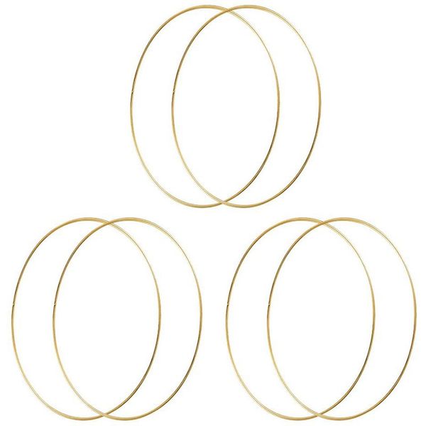 10 inch metal hoops craft dream catcher ring wreath floral macrame rings for dream catcher, crafts 6 pack
10 inch metal hoops craft dream catcher ring wreath floral macrame rings for dream catcher, crafts 6 pack