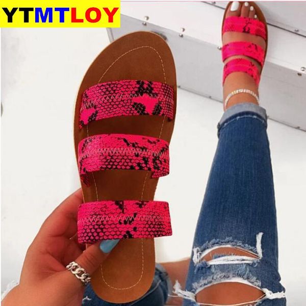 new summer women slippers flat snakeshin flip flops ladies outdoor beach slides women casual soft female fashion shoes 2020, Black 
new summer women slippers flat snakeshin flip flops ladies outdoor beach slides women casual soft female fashion shoes 2020, Black