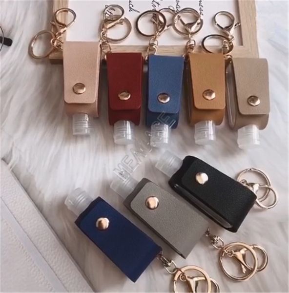 30ml hand sanitizer bottle pu leather holder cover bag with clip 2pcs set key chain perfume bottles protable travel keychain sleeve d9202, Blue
30ml hand sanitizer bottle pu leather holder cover bag with clip 2pcs set key chain perfume bottles protable travel keychain sleeve d9202, Blue
