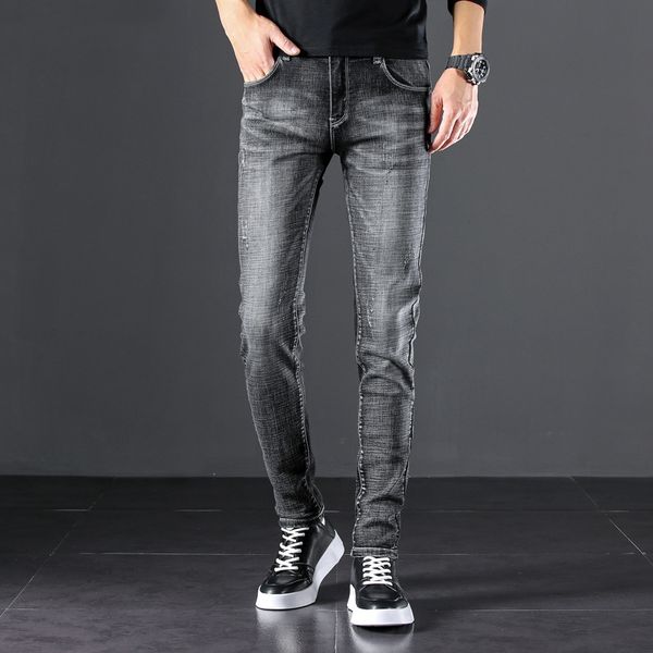 jeans men's pants and trousersslim fit korean style trendy stretch casual smoky gray pants men's 2020 spring and autumn new trendy, Blue
jeans men's pants and trousersslim fit korean style trendy stretch casual smoky gray pants men's 2020 spring and autumn new trendy, Blue