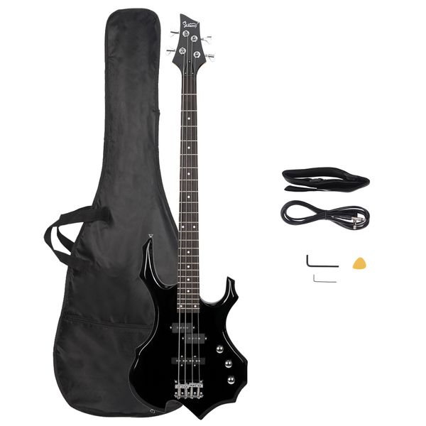 burning fire glarry electric bass guitar full size 4 string bag strap paddle cable wrench tool black
burning fire glarry electric bass guitar full size 4 string bag strap paddle cable wrench tool black