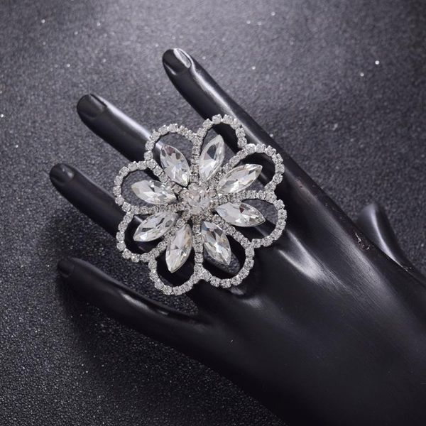 party favor exaggerated 5.5cm big size adjustable rings for women with rhinestones crystal black wedding jewelry stage festival accessories 
party favor exaggerated 5.5cm big size adjustable rings for women with rhinestones crystal black wedding jewelry stage festival accessories