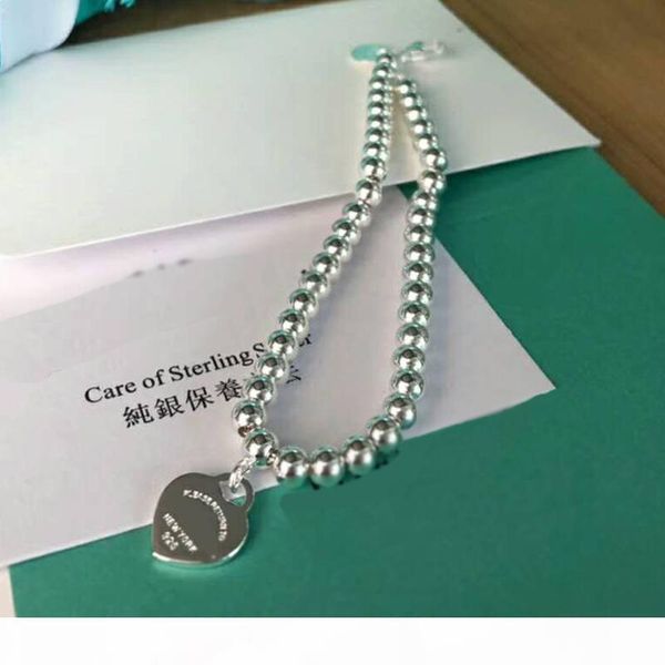 100% 925 silver pendant tag bracelets t genuine charm love heart bead bracelet original female men jewelry personality gift, Black
100% 925 silver pendant tag bracelets t genuine charm love heart bead bracelet original female men jewelry personality gift, Black