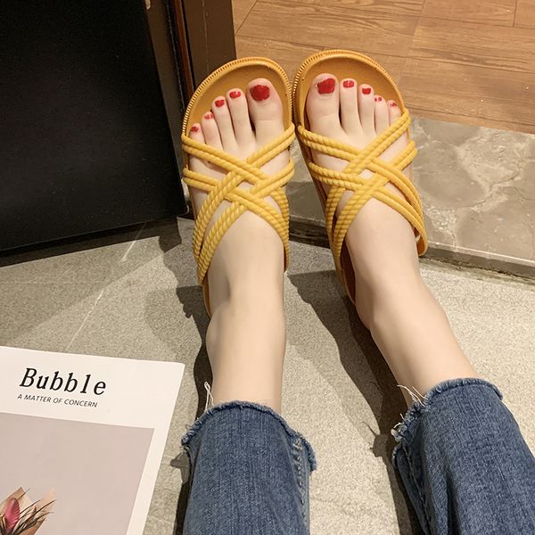 summer thick soled cross slippers women's flat non slip outdoor fashion casual slippers platform bottom all-match beach, Black
summer thick soled cross slippers women's flat non slip outdoor fashion casual slippers platform bottom all-match beach, Black