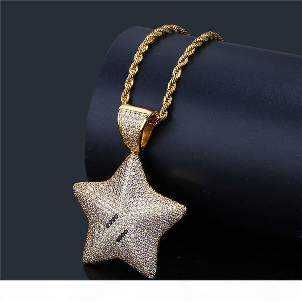 hip hop pentagram pendant necklaces for man 2018 new fashion hiphop gold silver jewelry 18k gold plated cubic zirconia star charm necklace
hip hop pentagram pendant necklaces for man 2018 new fashion hiphop gold silver jewelry 18k gold plated cubic zirconia star charm necklace