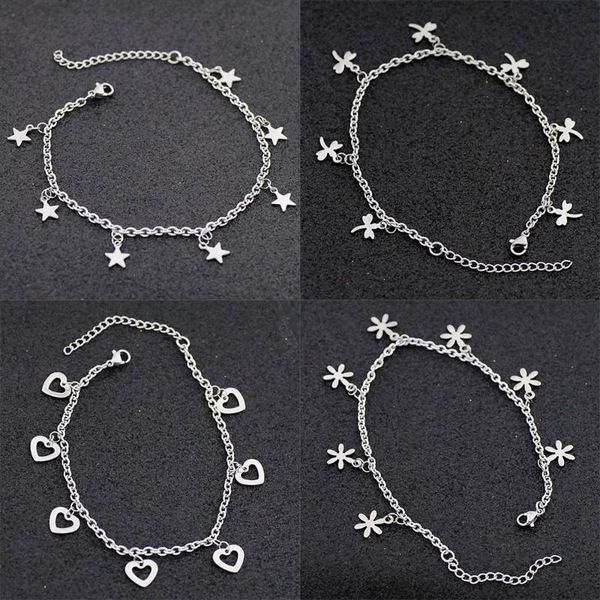 allergy stainless steel ankle bracelet for women pentacle love heart charm bracelet on leg girls foot chains anklet jewelry, Red;blue
allergy stainless steel ankle bracelet for women pentacle love heart charm bracelet on leg girls foot chains anklet jewelry, Red;blue