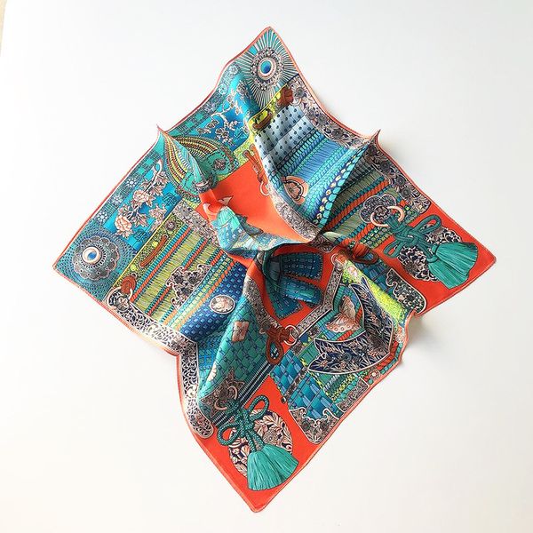 scarves brand 2021 winter scarf 100% silk small female 53*53 cm poncho foulard bandana shawl spring square hijab, Blue;gray
scarves brand 2021 winter scarf 100% silk small female 53*53 cm poncho foulard bandana shawl spring square hijab, Blue;gray