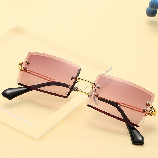 fashion popular rimless rectangle sunglasses women men shades alloy glasses uv400, White;black
fashion popular rimless rectangle sunglasses women men shades alloy glasses uv400, White;black