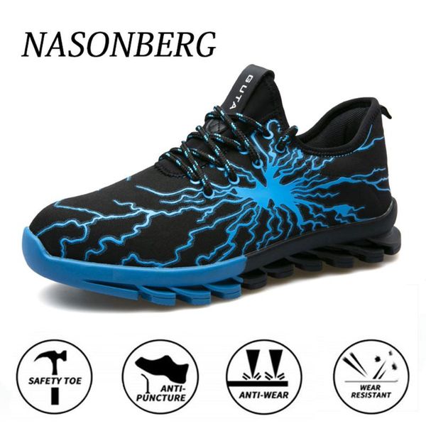 nasonberg breathable men safety shoes boots steel toe cap casual men boots work indestructible shoes puncture-proof work sneaker, Black
nasonberg breathable men safety shoes boots steel toe cap casual men boots work indestructible shoes puncture-proof work sneaker, Black
