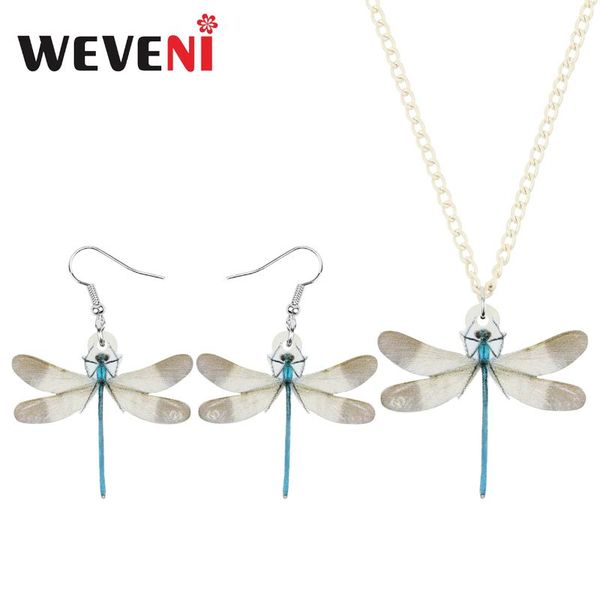 weveni acrylic brown dragonfly jewelry sets animal insect long necklace earrings for women kids classic party gifts decoration, Silver
weveni acrylic brown dragonfly jewelry sets animal insect long necklace earrings for women kids classic party gifts decoration, Silver