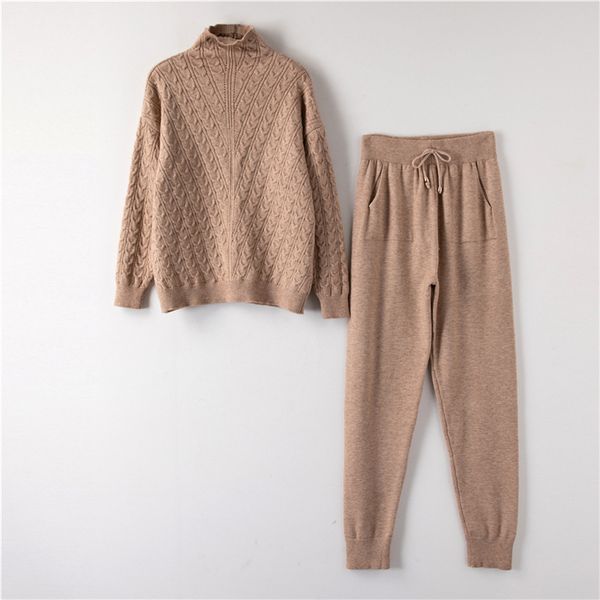 women's tracksuits women turtleneck pullover knitted tracksuit 2021 autumn winter long sleeve warm pants suit 2 piece set sporting fema, Gray
women's tracksuits women turtleneck pullover knitted tracksuit 2021 autumn winter long sleeve warm pants suit 2 piece set sporting fema, Gray