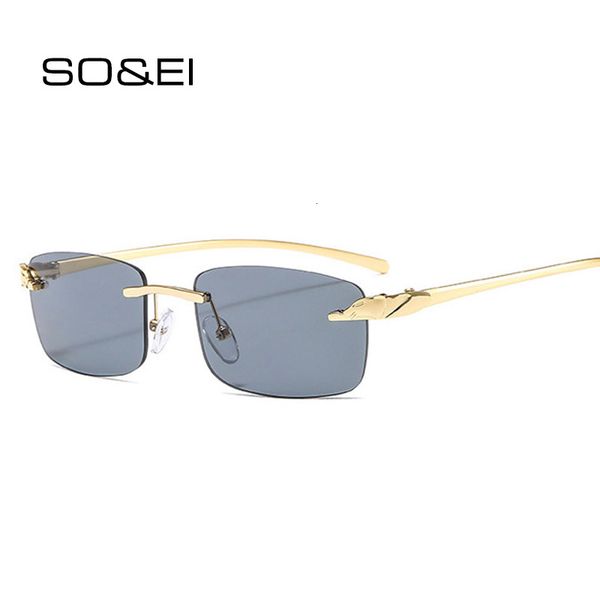 so&ei vintage unique cheetah rimless rectangle sunglasses women candy colors clear lens eyewear brand designer men sun glasses, White;black
so&ei vintage unique cheetah rimless rectangle sunglasses women candy colors clear lens eyewear brand designer men sun glasses, White;black