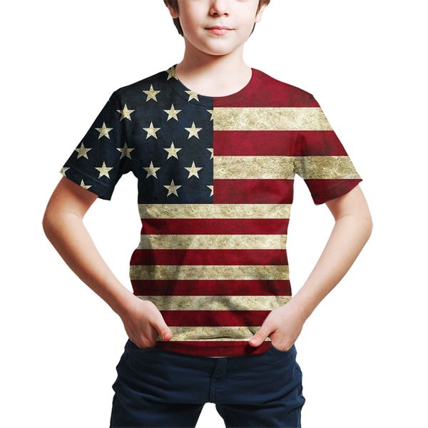 new summer children's boys' t-shirts girls' t-shirts children's short sleeve flag clothing girls, Blue
new summer children's boys' t-shirts girls' t-shirts children's short sleeve flag clothing girls, Blue
