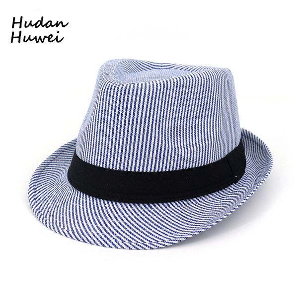 fashion men women striped fedoras hats jazz party formal hat sunshade hat beach cap for adults gh-815, Blue;gray
fashion men women striped fedoras hats jazz party formal hat sunshade hat beach cap for adults gh-815, Blue;gray