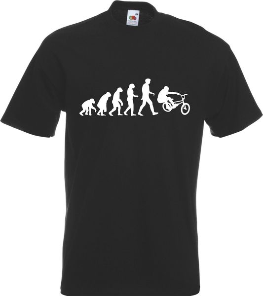 2019 fashion evolution of bmx biker rider tyle t-shirt tshirt all szs and clrs tee shirt