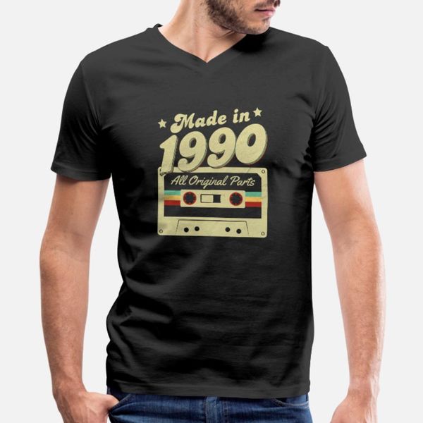 made in 1990 t shirt men customize cotton crew neck trend interesting casual spring autumn family shirt, White;black
made in 1990 t shirt men customize cotton crew neck trend interesting casual spring autumn family shirt, White;black