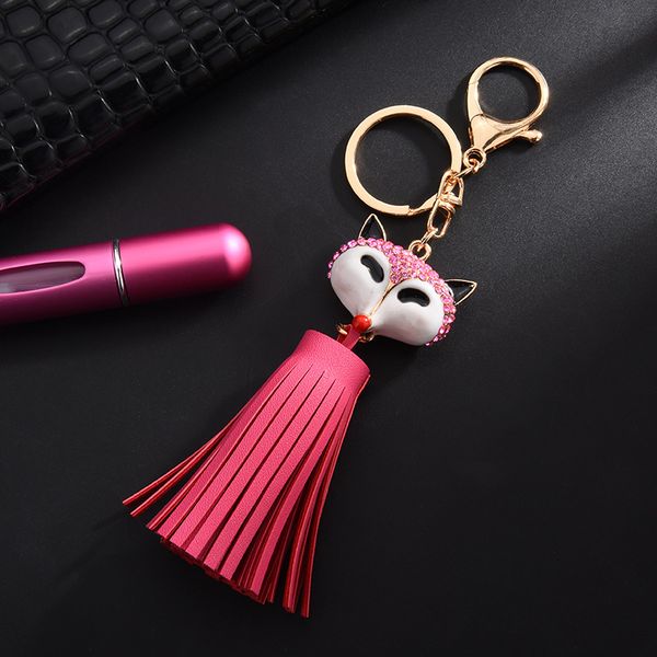 cartoon crystal key chain pu leather tassel keychain female bag car pendant accessories jewelry valentine's day wholesale, Silver
cartoon crystal key chain pu leather tassel keychain female bag car pendant accessories jewelry valentine's day wholesale, Silver