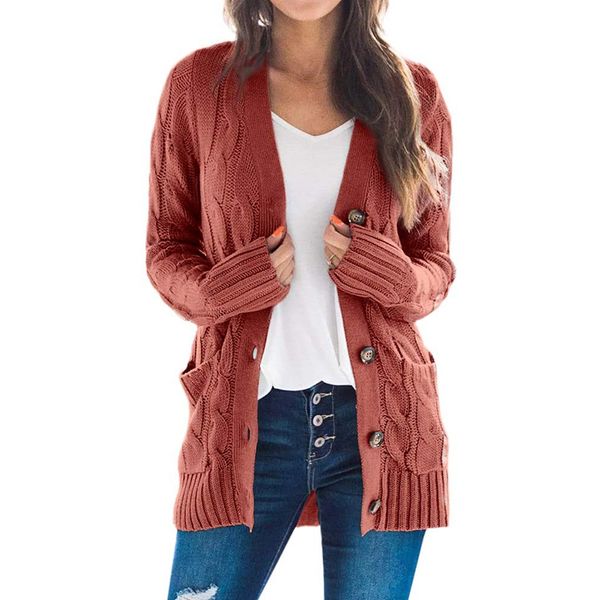 sweater long sleeve women autumn winter casual cardigan new v-neck single breasted lady knitted cardigan coat, White;black
sweater long sleeve women autumn winter casual cardigan new v-neck single breasted lady knitted cardigan coat, White;black