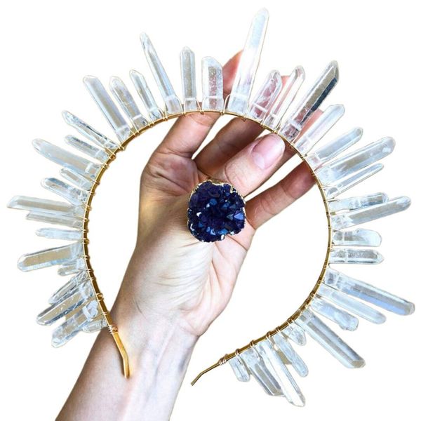 hair accessories boho ethnic bridal wedding headband handmade faux crystal quartz tiara crown clear white jewelry angel aura hoop
hair accessories boho ethnic bridal wedding headband handmade faux crystal quartz tiara crown clear white jewelry angel aura hoop