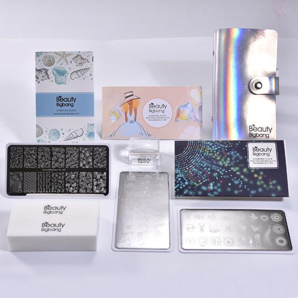 beautybigbang nail stamping plates set 3 templates + nail stamper + 6*12cm stamping plates bag file art tool accessories, White
beautybigbang nail stamping plates set 3 templates + nail stamper + 6*12cm stamping plates bag file art tool accessories, White