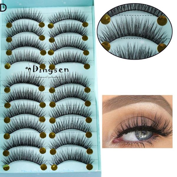 false eyelashes 10 pairs 3d faux mink hair soft natural long cross extension lashes wispy fluffy fake beauty makeup tools
false eyelashes 10 pairs 3d faux mink hair soft natural long cross extension lashes wispy fluffy fake beauty makeup tools
