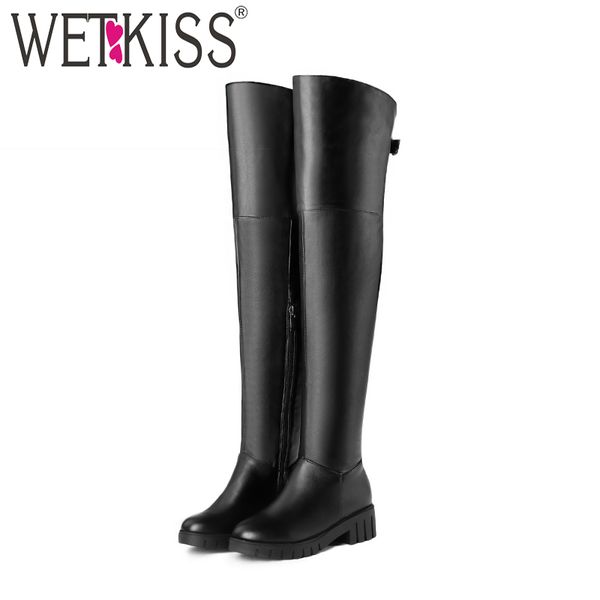 wetkiss plus size 34-43 over the knee boots round toe zip footwear thick high heels female boot platform shoes woman winter new, Black
wetkiss plus size 34-43 over the knee boots round toe zip footwear thick high heels female boot platform shoes woman winter new, Black