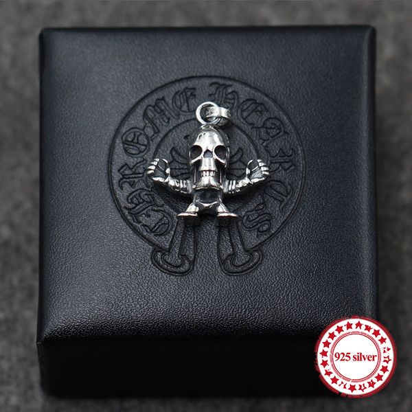 s925 sterling silver men's pendant personality classic retro series punk style skull people tag send lover's gift
s925 sterling silver men's pendant personality classic retro series punk style skull people tag send lover's gift