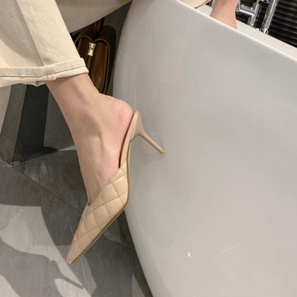 dress shoes pointed space cotton muller fashion joker semi-trailer female leather casual fine heel high sandals wear 2021, Black
dress shoes pointed space cotton muller fashion joker semi-trailer female leather casual fine heel high sandals wear 2021, Black