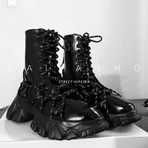 lace-up boots comfortable platform shoes women casual boots round toe pu rubber flat for women autumn, Black
lace-up boots comfortable platform shoes women casual boots round toe pu rubber flat for women autumn, Black