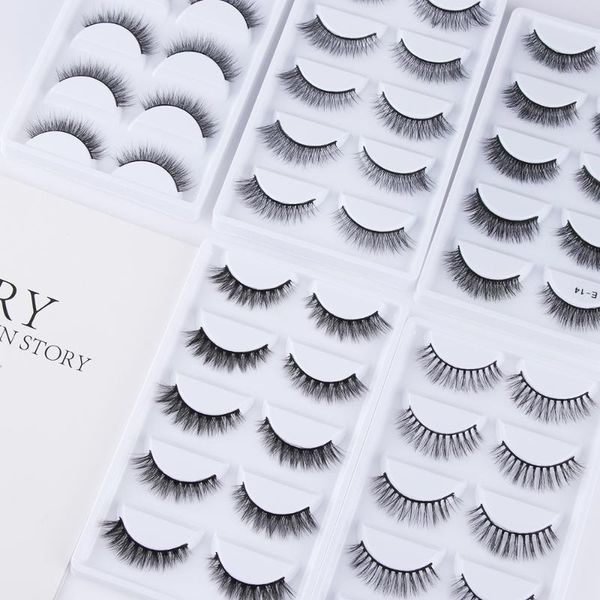 5 пар ресницы soft natural 3d норка волос объем длинные ресницы крест wispies пушистый макияж глаз crulety-свободный инструмент extension
5 пар ресницы soft natural 3d норка волос объем длинные ресницы крест wispies пушистый макияж глаз crulety-свободный инструмент extension