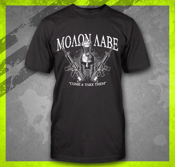 2019 new men's molon labe come & take them ar15 pro gun tee second amendment spartan t-shirt summer fashion
2019 new men's molon labe come & take them ar15 pro gun tee second amendment spartan t-shirt summer fashion