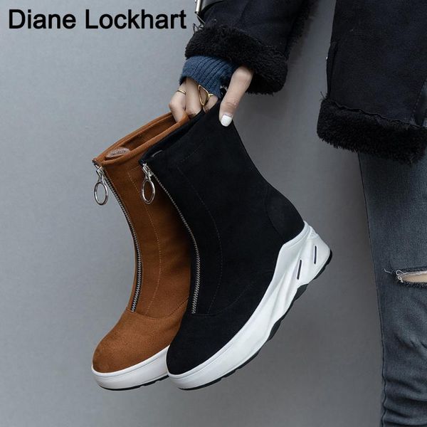 boots 2021 winter platform women super warm casual shoes zip ankle for thick heels botas mujer, Black
boots 2021 winter platform women super warm casual shoes zip ankle for thick heels botas mujer, Black