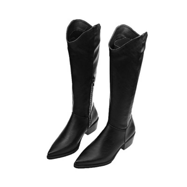 boots ladies autumn western women knee high cowboy fashion pointed toe sewing shoes female heels thick eu 36-43, Black
boots ladies autumn western women knee high cowboy fashion pointed toe sewing shoes female heels thick eu 36-43, Black