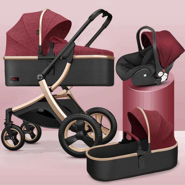 2020 new baby stroller 3 in 1 high landscape stroller reclining baby carriage light foldable bassinet cradel 
2020 new baby stroller 3 in 1 high landscape stroller reclining baby carriage light foldable bassinet cradel