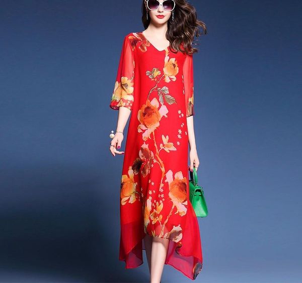 fashion robe femme 2020 bohemian summer floral dress women v-neck casual loose ethnic print silk dresses vestidos002, Black;gray
fashion robe femme 2020 bohemian summer floral dress women v-neck casual loose ethnic print silk dresses vestidos002, Black;gray