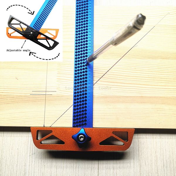 300/400mm adjustable angle woodworking t ruler hole positioning crossed marking gauge aluminum alloy scriber measuring tool
300/400mm adjustable angle woodworking t ruler hole positioning crossed marking gauge aluminum alloy scriber measuring tool