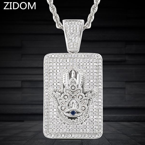 men hip hop iced out bling hamsa hand pendant necklaces micro pave zircon hiphop fatima palm necklace fashion jewelry gifts, Silver
men hip hop iced out bling hamsa hand pendant necklaces micro pave zircon hiphop fatima palm necklace fashion jewelry gifts, Silver