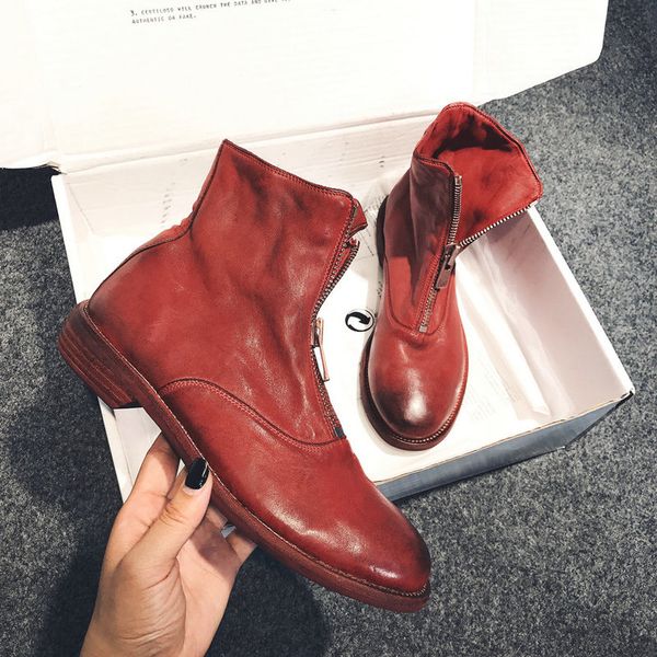 2020 european fashion genuine leather female boots women's boots horsehide women's shoes size 34-39, Black
2020 european fashion genuine leather female boots women's boots horsehide women's shoes size 34-39, Black