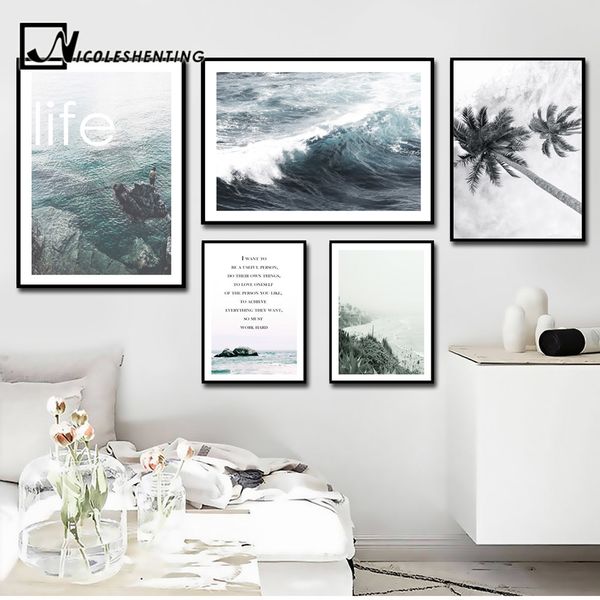 nordic decoration motivational poster and prints life quote sea landscape wall art canvas painting decorative picture home decor
nordic decoration motivational poster and prints life quote sea landscape wall art canvas painting decorative picture home decor