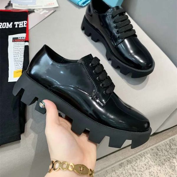 women thick sole shoes solid color patent comfortable spring autumn female shoe round toe anti slip, Black
women thick sole shoes solid color patent comfortable spring autumn female shoe round toe anti slip, Black