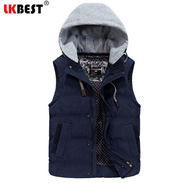 lknew sleeveles jacket men thicken hooded winter men's vest windproof men vest coat casual waistcoat outerwear mj28, Black;white
lknew sleeveles jacket men thicken hooded winter men's vest windproof men vest coat casual waistcoat outerwear mj28, Black;white