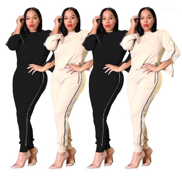 womens two piece pants solid color tracksuits stylish women's two piece sets long sleeve crew neck, White
womens two piece pants solid color tracksuits stylish women's two piece sets long sleeve crew neck, White