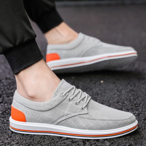 men's fashion casual cloth shoes canvas lace up espadrille leisure walking sneakers zapatillas hombre moccasins big size 46 47, Black
men's fashion casual cloth shoes canvas lace up espadrille leisure walking sneakers zapatillas hombre moccasins big size 46 47, Black