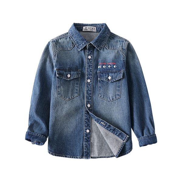 Baby Boy Cotton Shirt Kid Long Sleeve Tops Jeans Shirt Spring Child Clothes Denim Shirt Boy Casual Blouse dropshipping clothing, Blue
Baby Boy Cotton Shirt Kid Long Sleeve Tops Jeans Shirt Spring Child Clothes Denim Shirt Boy Casual Blouse dropshipping clothing, Blue