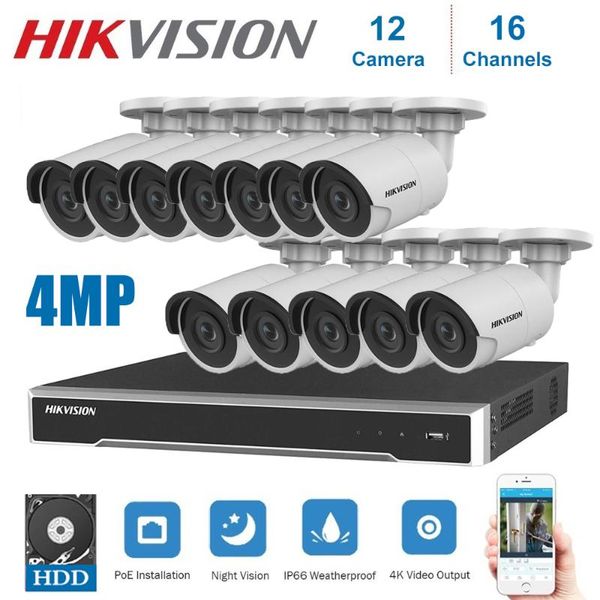 systems hikvision 4k network 16 channels poe nvr video surveillance with 12 pcs ip camera security night vision cctv system kit
systems hikvision 4k network 16 channels poe nvr video surveillance with 12 pcs ip camera security night vision cctv system kit