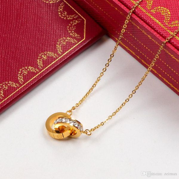dual circle pendant rose gold silver color necklace with stone for women vintage collar costume jewelry with original box set
dual circle pendant rose gold silver color necklace with stone for women vintage collar costume jewelry with original box set