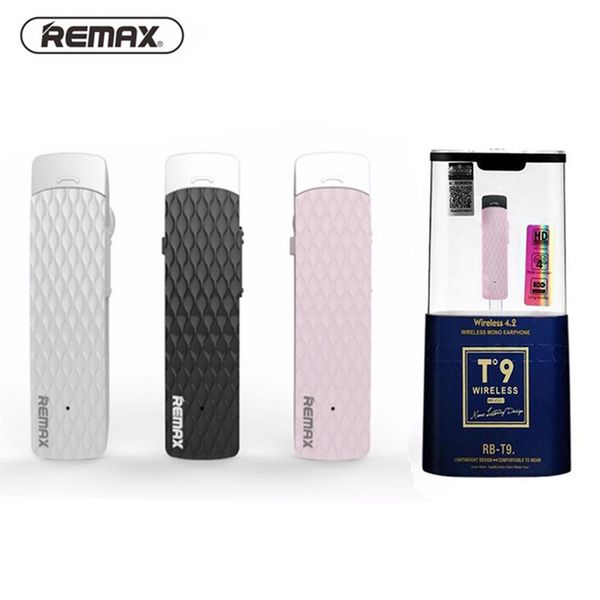 original remax rb-t9 wireless bluetooth earphone music headphone car kit handsheadset phone earbud with mic
original remax rb-t9 wireless bluetooth earphone music headphone car kit handsheadset phone earbud with mic