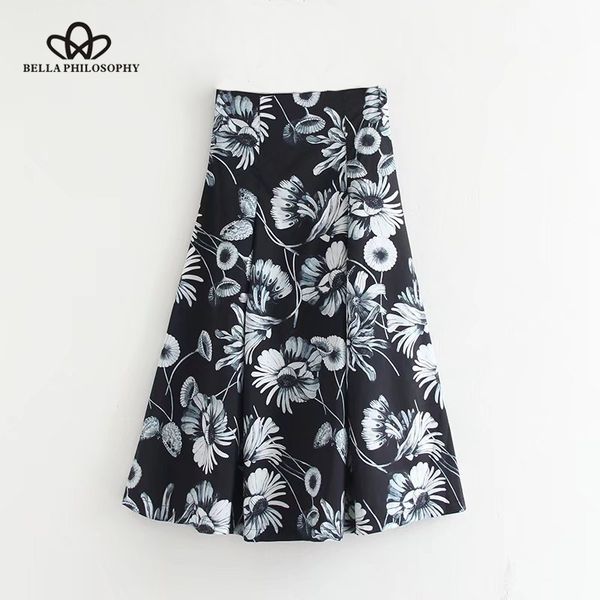 herstory 2020 spring women casual print skirt high waist female fashion skirt mid calf women a line zipper, Black
herstory 2020 spring women casual print skirt high waist female fashion skirt mid calf women a line zipper, Black