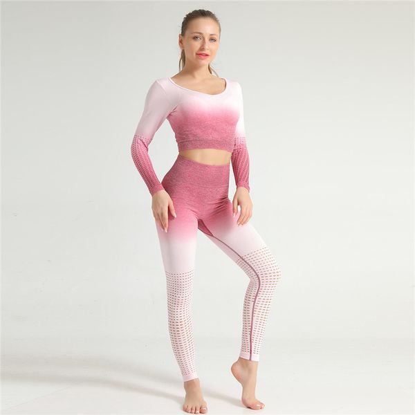 yoga outfits svokor gym set women shadow hollow seamless workout fitness leggings long sleeve crop clothes for, White;red
yoga outfits svokor gym set women shadow hollow seamless workout fitness leggings long sleeve crop clothes for, White;red
