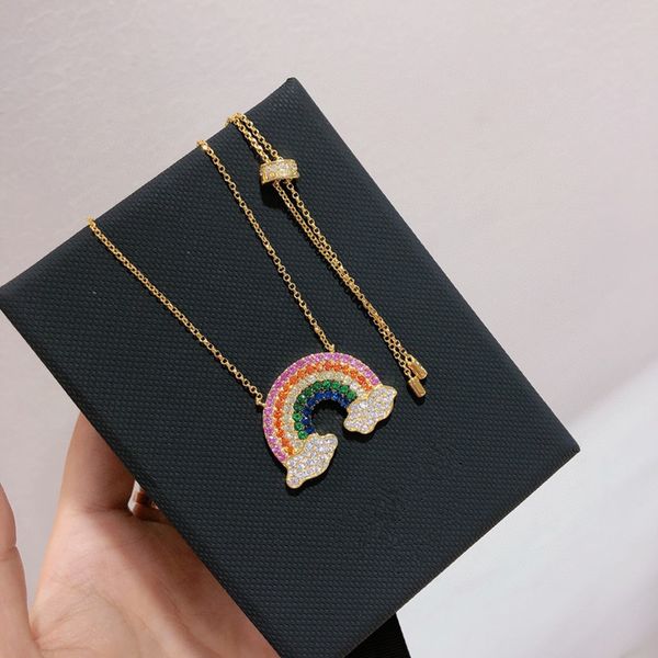 2020 new lady temperament rainbow female s925 silver versatile fashion niche design rainbow necklace cloud clavicle chain personality send g
2020 new lady temperament rainbow female s925 silver versatile fashion niche design rainbow necklace cloud clavicle chain personality send g